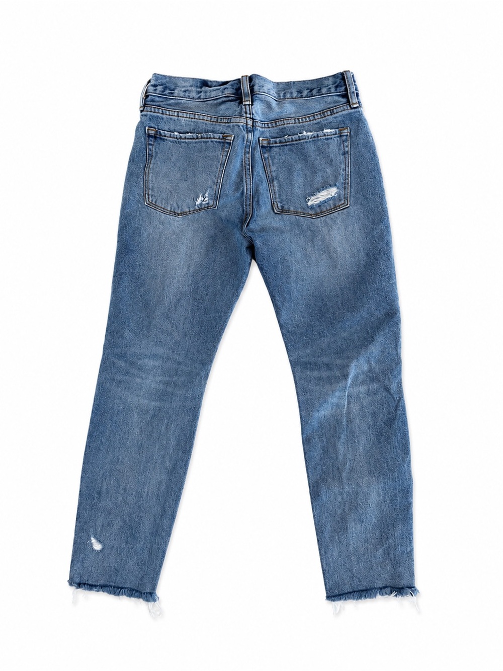ALL SAINTS Distressed High-Rise Blue Women’s Jeans Size 26 - Picture 2 of 3